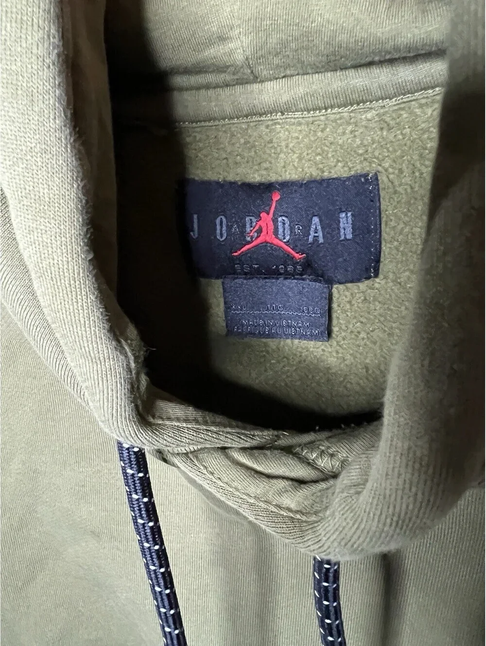 Jordan Khaki 23 Engineered Hoodie Mens XXL